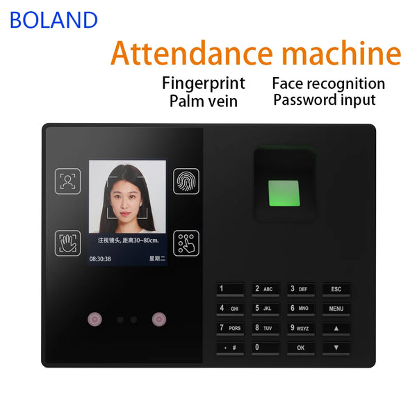 Attendance Machine Multi Functional T200 Administrative Check-in Facial Finger Print Palm Print Recognition Password Recognition