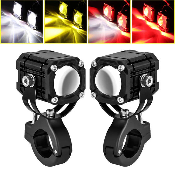 LED Motorcycle Headlight with Fisheye Lens