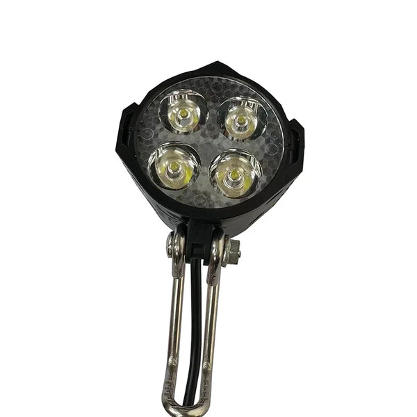 مصباح أمامي LED للدراجات الكهربائية بجهد 36/48 فولت مع بوق