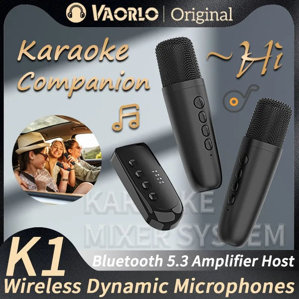 Wireless Karaoke Companion Bluetooth 5.3 Dynamic Microphone