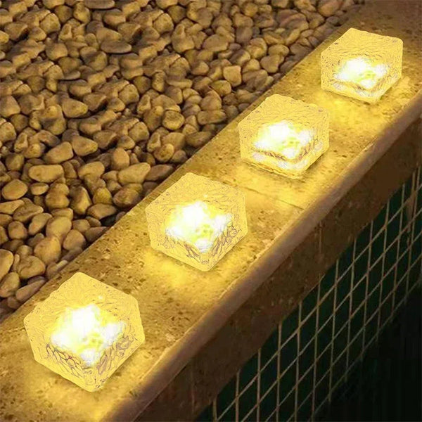 Solar Brick Ice Cube LED Lights