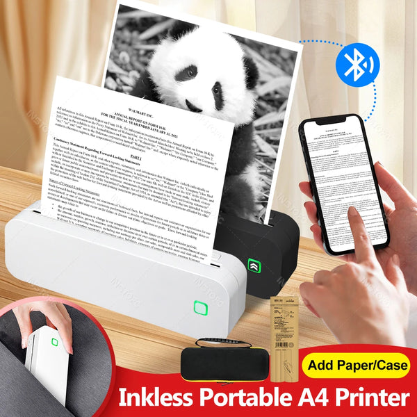 Inkless A4 Portable Thermal Printer