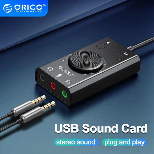 ORICO SC2 External USB Sound Card with 3.5mm Jack