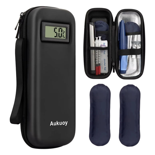 Insulin Cooler Travel Case with Thermometer