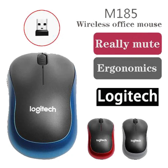 Logitech M185 Wireless Mouse 2.4GHz