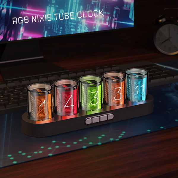 Digital Nixie Tube Clock with RGB LED