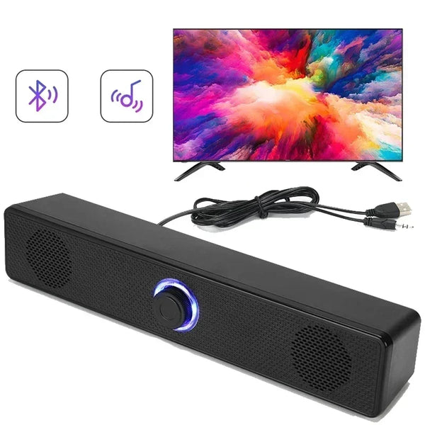 PC Soundbar Wired and Wireless Bluetooth Speaker