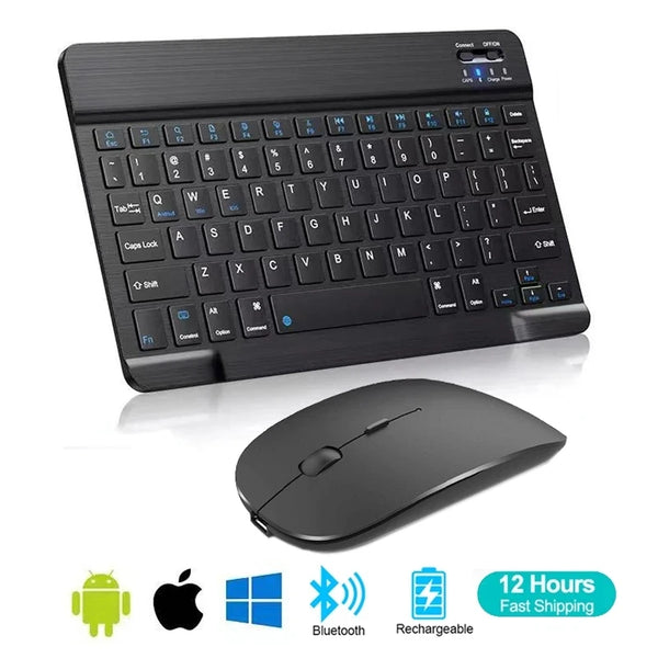 Spanish French Bluetooth Wireless Keyboard Azerty