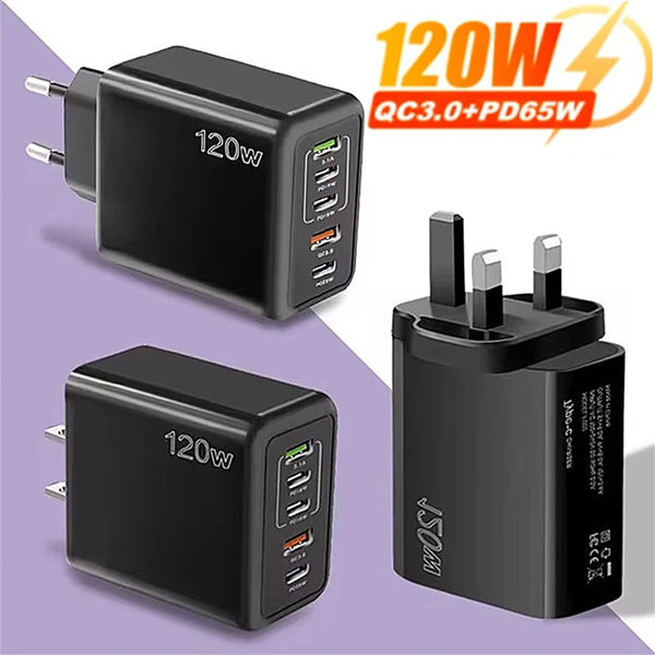 شاحن USB 120W 5 منافذ