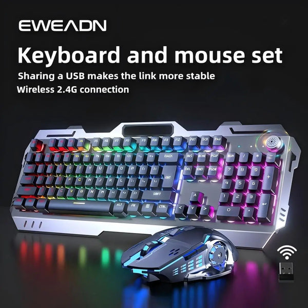 EWEADN Wireless Keyboard and Mouse Combo