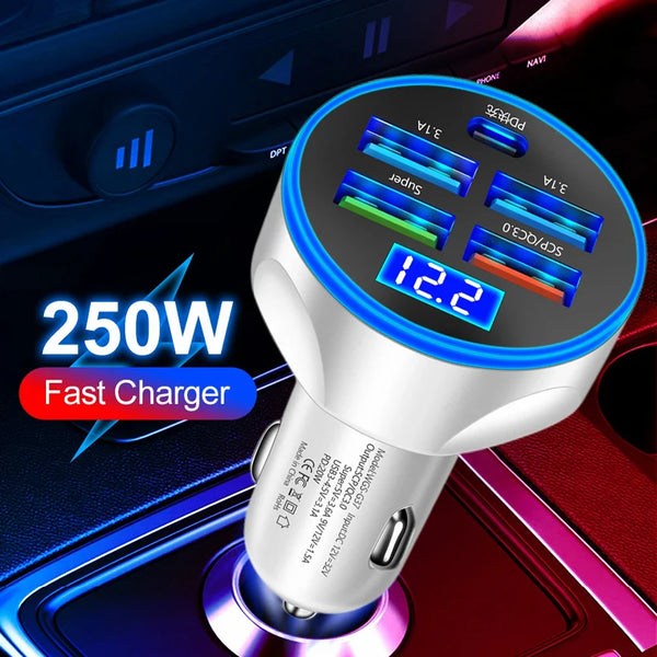 250W PD Car Charger