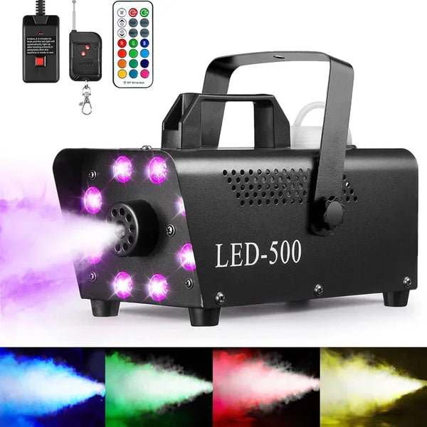 Disco Colorful Smoke Machine 500W