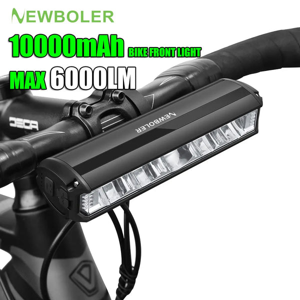 NEWBOLER 10000mAh Bicycle Front Light