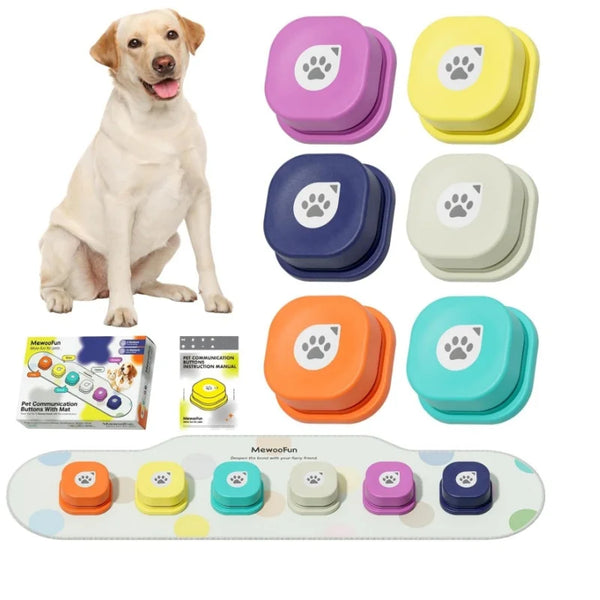 Mewoofun Voice Recording Button Pet Toys