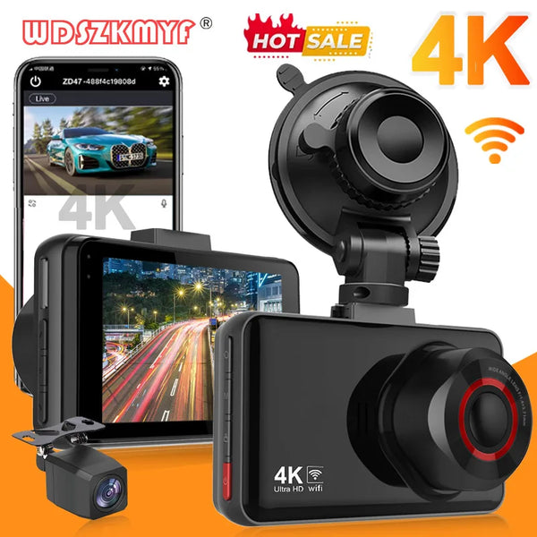 4K Dash Cam for Cars Front and Rear