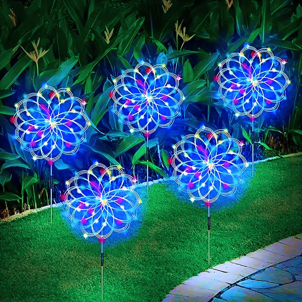 6-in-1 Solar Garden Firework Lights